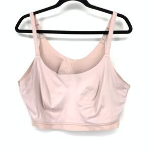 Tommy John Womens Light Pink No Show Scoop Bralette Size 2XL Wireless